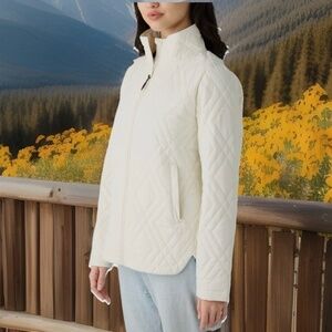 NWT Voyager Ladies' Quilted Lightweight Jacket XL Lined,Water Resistant,Zip Pkts